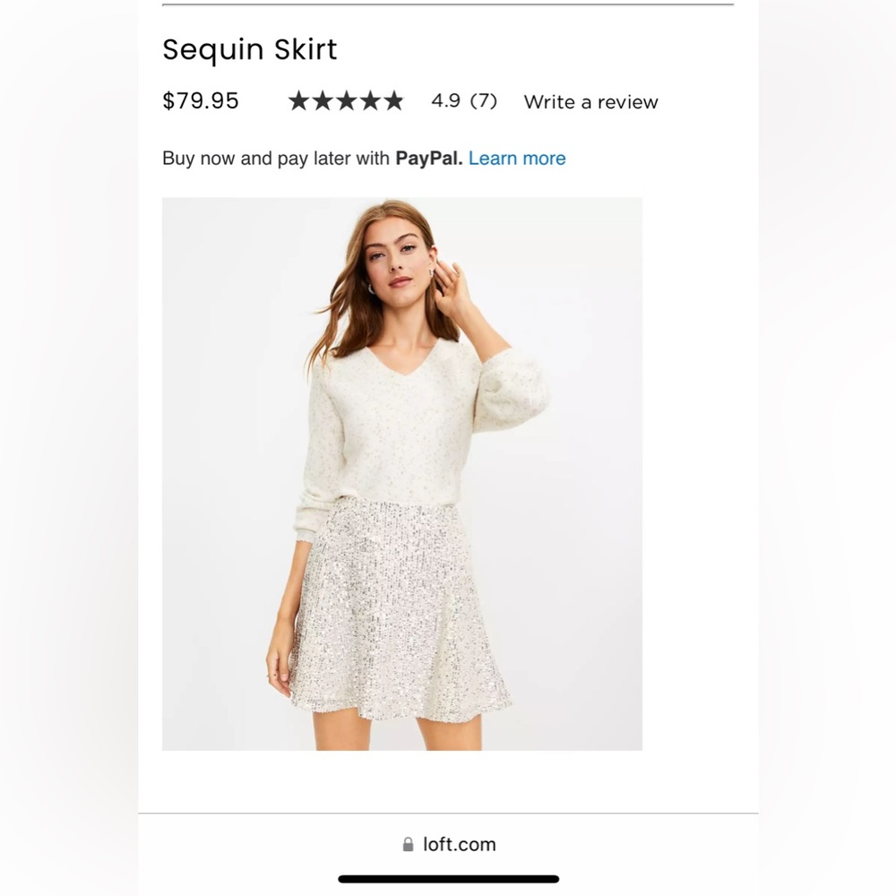 Sequin Skirt from Loft.